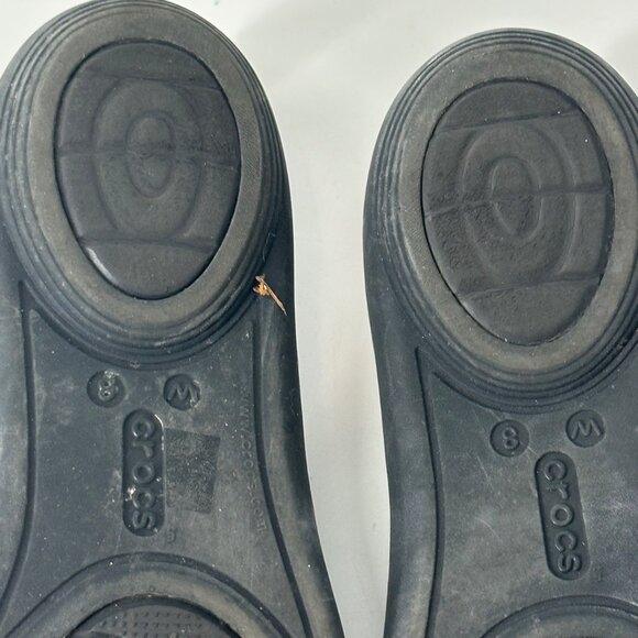 Womens Crocs Isabella Strappy Flat Sandals Black Size 8 Lightweight Slip-On - Picture 5 of 7